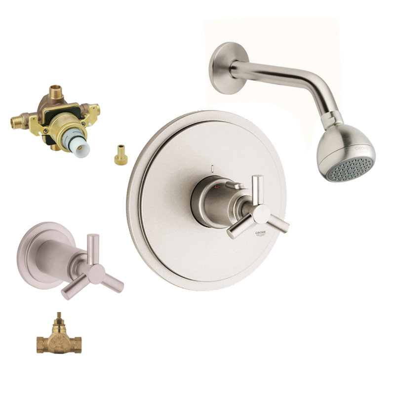 GROHE Atrio Volume Control Shower Faucet with Roughin Valve Wayfair